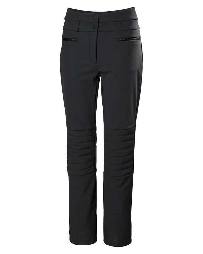 Black Coloured Helly Hansen Womens Avanti Stretch 2.0 Pants on white background #colour_black