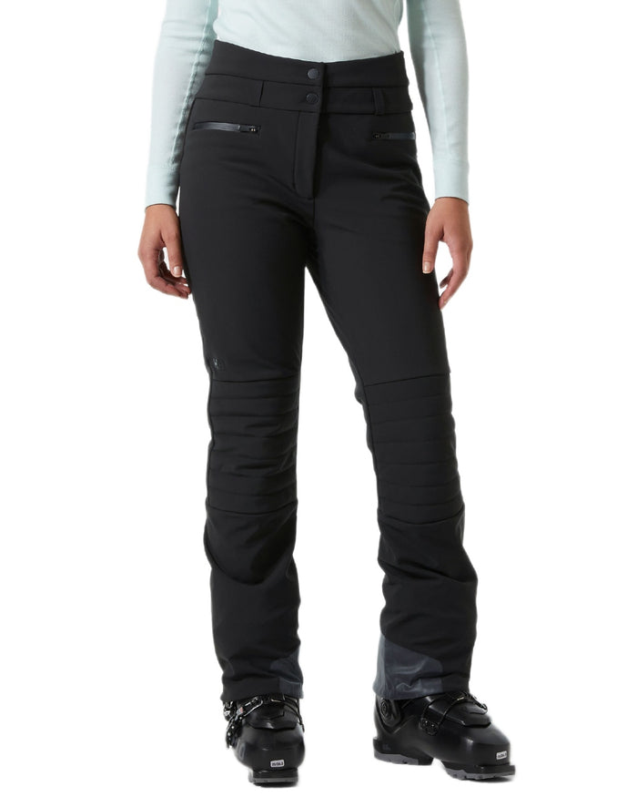 Black Coloured Helly Hansen Womens Avanti Stretch 2.0 Pants on white background #colour_black