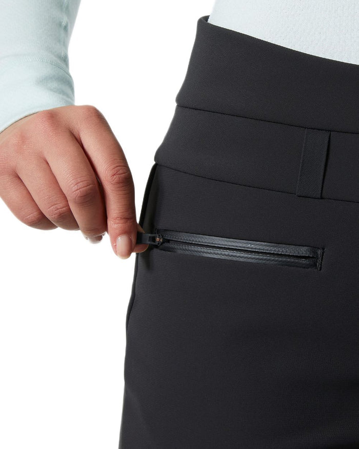 Black Coloured Helly Hansen Womens Avanti Stretch 2.0 Pants on white background #colour_black