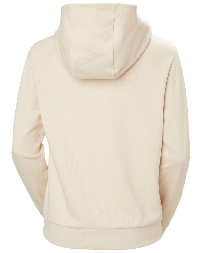 Cream coloured Helly Hansen Women's Core Hoodie on white background #colour_cream