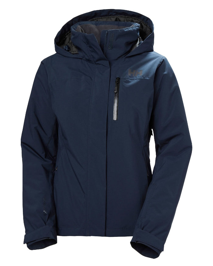 Navy Coloured Helly Hansen Womens Crewser Jacket on white background #colour_navy