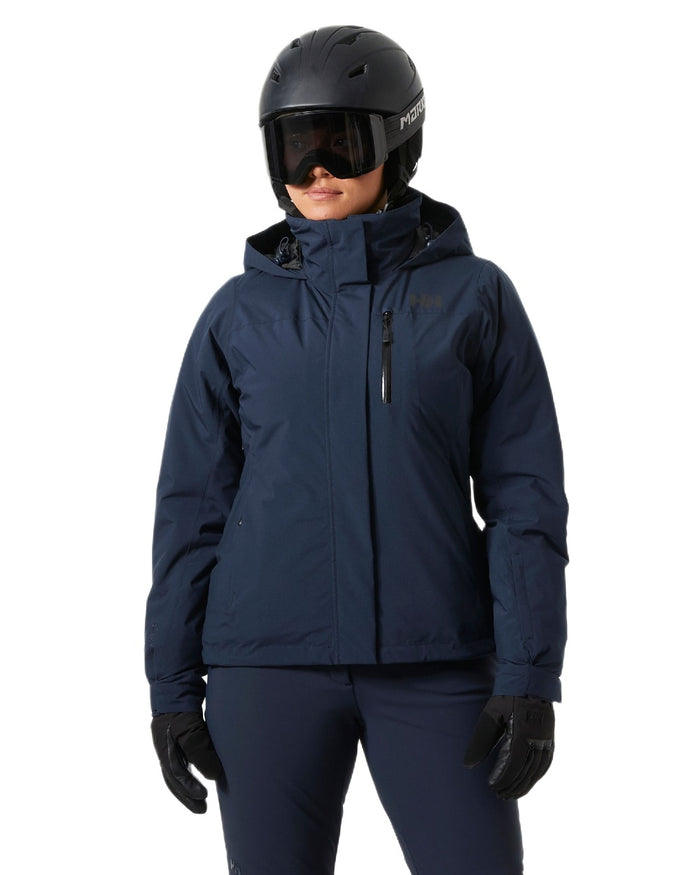 Navy Coloured Helly Hansen Womens Crewser Jacket on white background #colour_navy