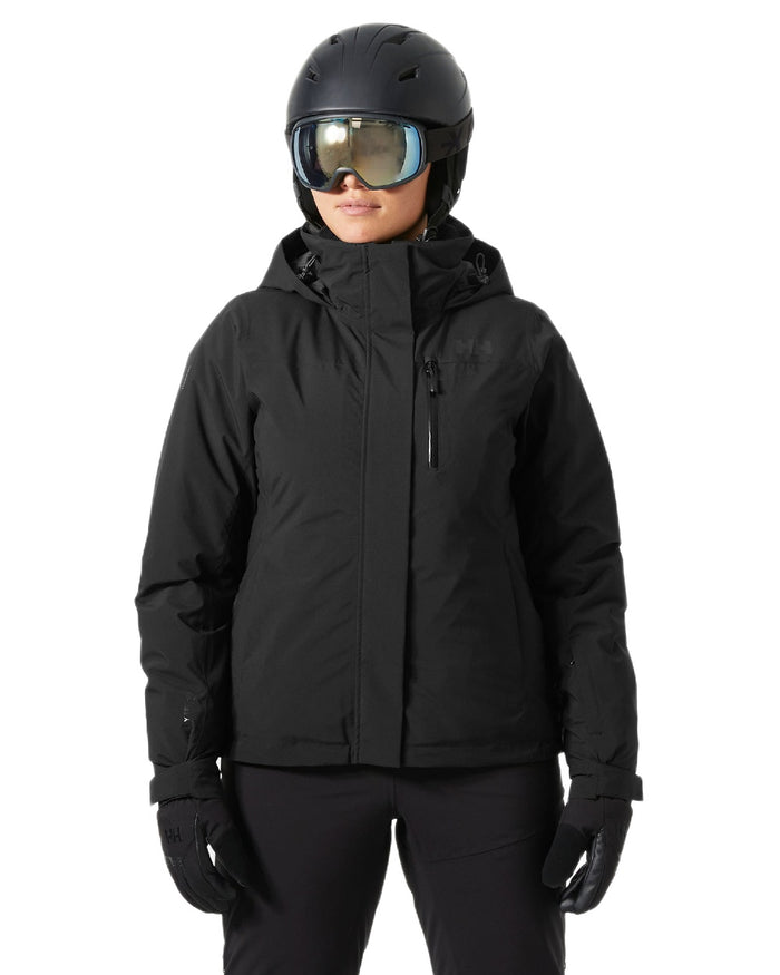 Black Coloured Helly Hansen Womens Crewser Jacket on white background #colour_black