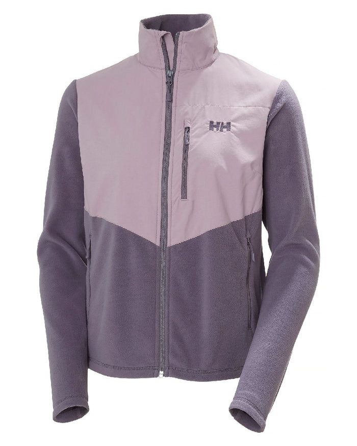 Smoked Purple coloured Helly Hansen Womens Daybreaker Block Fleece Jacket on white background #colour_smoked-purple