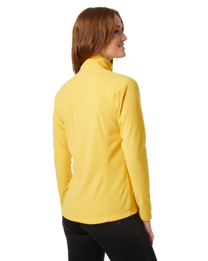 Honeycomb coloured Helly Hansen Womens Daybreaker Half Zip Fleece on white background #colour_honeycomb