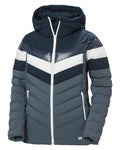 Navy Coloured Helly Hansen Womens Imperial Puffy 2.0 Jacket on white background #colour_navy