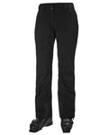 Black Coloured Helly Hansen Womens Legendary Insulated Ski Pants on white background #colour_black
