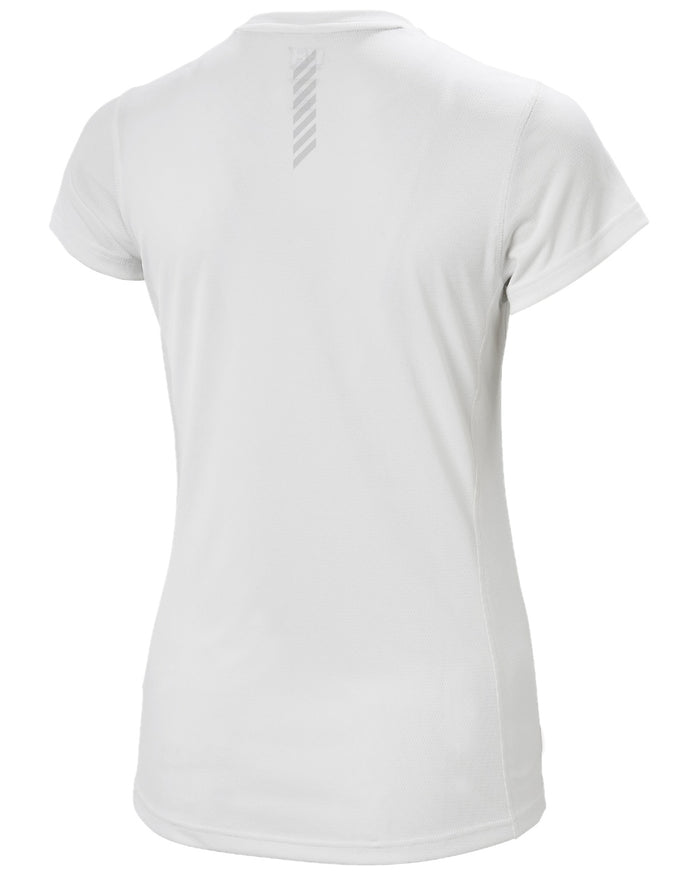 White coloured Helly Hansen Womens Lifa Active Solen T-Shirt on white background
#colour_white