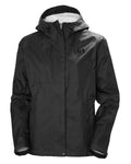Black coloured Helly Hansen Womens Loke Jacket 2.0 on white background #colour_black