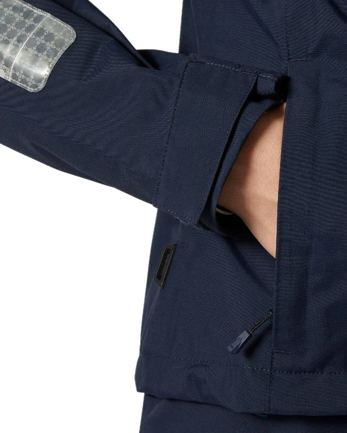 Navy coloured Helly Hansen Womens Quayside Jacket on white background #colour_navy