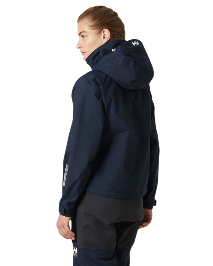 Navy coloured Helly Hansen Womens Quayside Jacket on white background #colour_navy