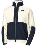 Cream coloured Helly Hansen Womens Rig Fleece Jacket on white background #colour_cream