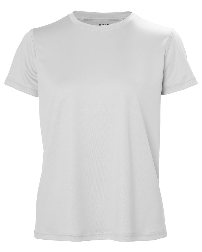 Grey Fog coloured Helly Hansen Womens Tech T-Shirt 2.0 on white background #colour_grey-fog