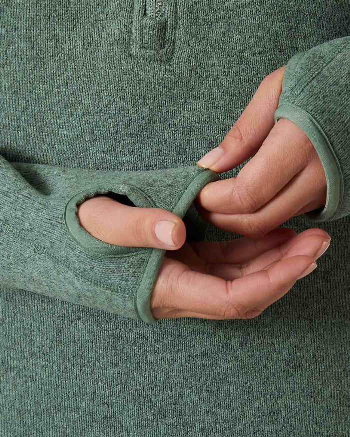 Cactus Coloured Helly Hansen Womens Varde Half Zip 2.0 on white background #colour_cactus