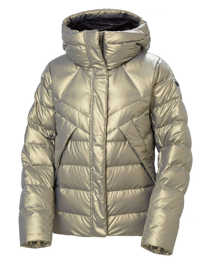 Lynx Coloured Helly Hansen Womens Winter Bliss Down Jacket on white background #colour_lynx