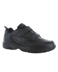 Black Coloured Hi-Tec Blast Lite EZ Trainers On A White Background #colour_black