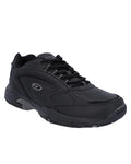 Black Coloured Hi-Tec Blast Lite Trainers On A White Background #colour_black