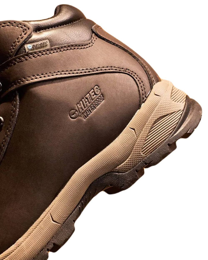 Dark Chocolate Hi-Tec Ladies Eurotrek Lite Waterproof Boots on white background #colour_dark-chocolate