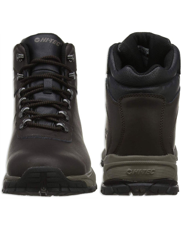 Dark Chocolate Hi-Tec Ladies Eurotrek Lite Waterproof Boots on white background #colour_dark-chocolate