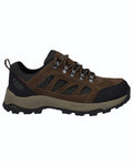 Smokey Brown Khaki coloured Hi-Tec Mens Bandera Expedition Low Hikers Shoes on white background #colour_smokey-brown-khaki