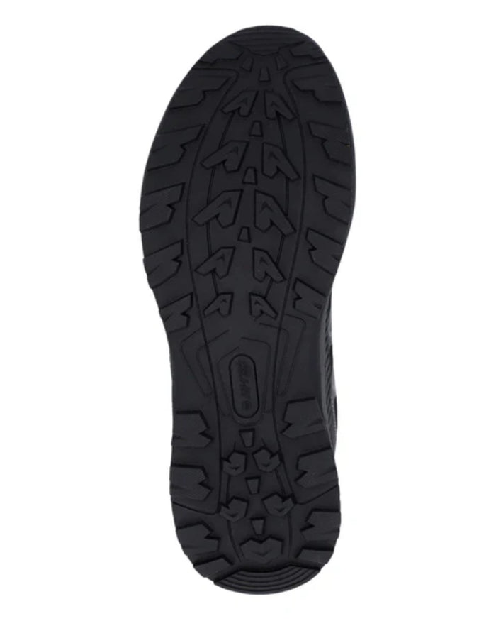 Black Coloured Hi-Tec Mens Diamonde Low Boots On A White Background #colour_black