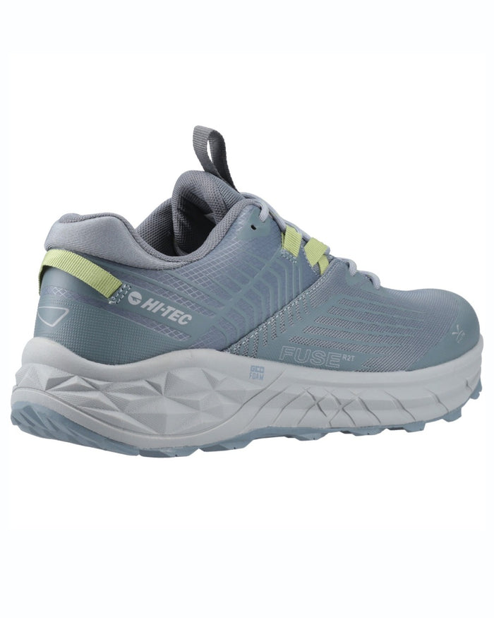 Dark Slate Stormy Weather Coloured Hi-Tec Mens Fuse Trail Low Trainers On A White Background #colour_dark-slate-stormy-weather