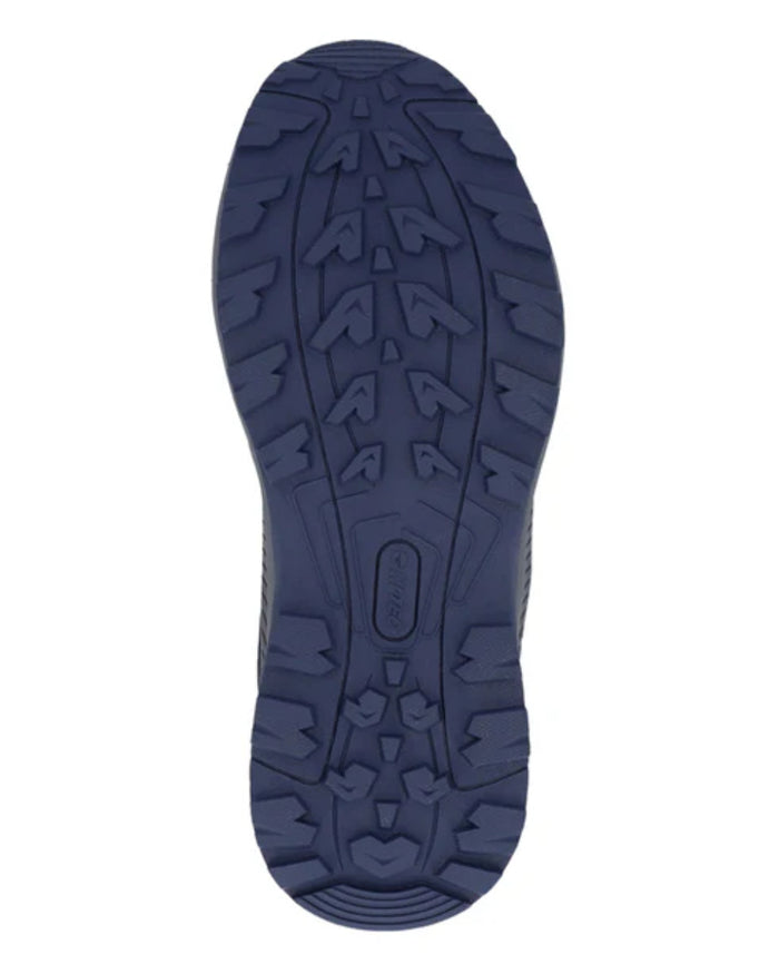 Dark Blue Coloured Hi-Tec Womens Diamonde Low Shoes On A White Background #colour_dark-blue
