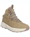 Taupe coloured Hi-Tec Womens Fuse Trek Mid Hiking Boots on white background #colour_taupe