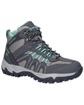 Grey Coloured Hi-Tec Womens Jaguar Mid Boots On A White Background #colour_grey