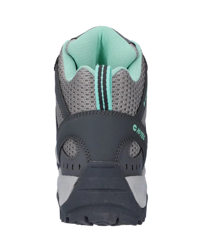 Grey Coloured Hi-Tec Womens Jaguar Mid Boots On A White Background #colour_grey