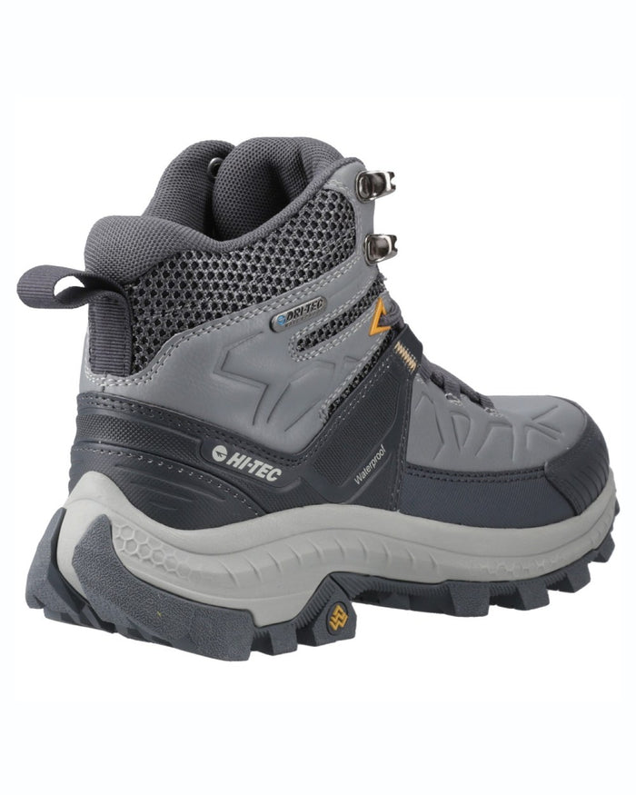 Cool Grey coloured Hi-Tec Womens Rainier Hiking Boots on white background #colour_cool-grey