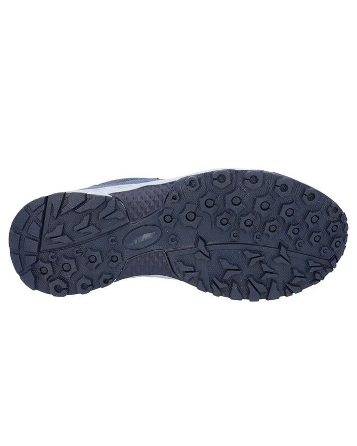 Blue Coloured Hi-Tec Womens Saunter Waterproof Hiking Shoes on white background #colour_blue
