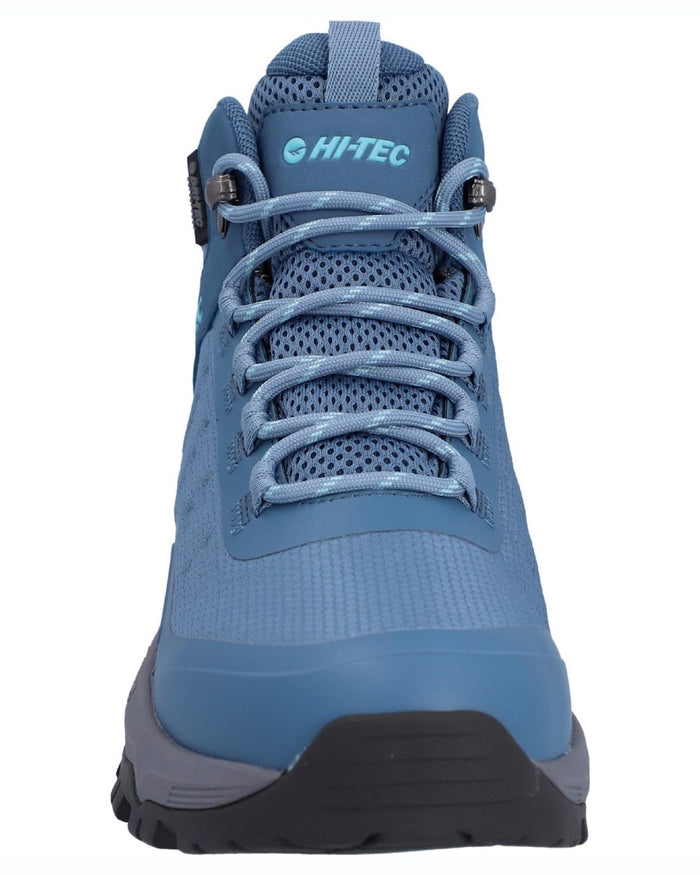 Mid Blue coloured Hi-Tec Womens Storm Expedition Sport Boots on white background #colour_mid-blue