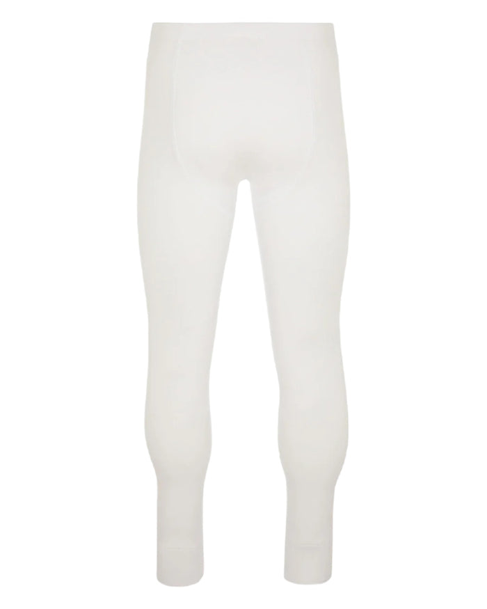 White coloured Hj Hall Cotton Rich Thermal Long Johns on white background #colour_white