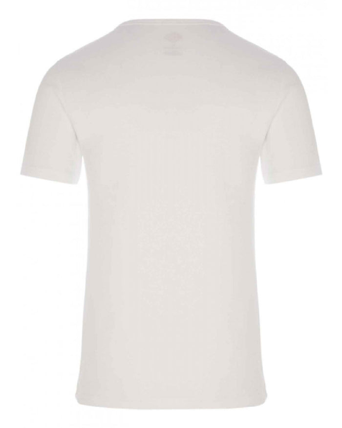 White coloured HJ Hall Mens Cotton Rich Thermal T-shirt on white background #colour_white
