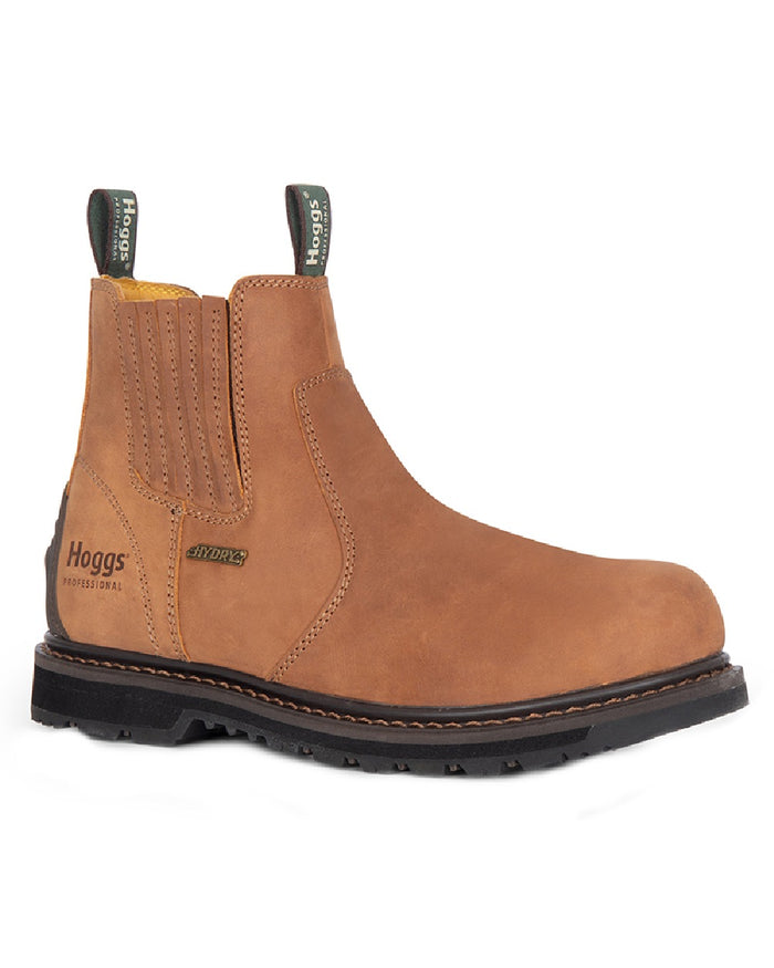 Waxy-Tan Coloured Hoggs of Fife Air-Shire Dealer Boots on white background #colour_waxy-tan