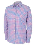 Pink Blue Coloured Hoggs of Fife Becky II Shirt on white background #colour_pink-blue