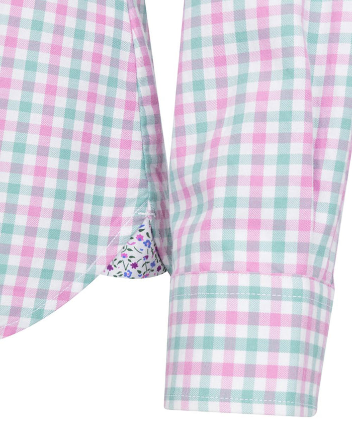 Seafoam Candy Coloured Hoggs of Fife Becky II Shirt on white background #colour_seafoam-candy