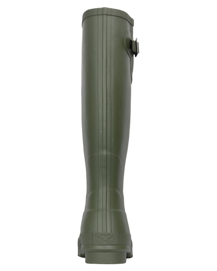 Rifle Green coloured Hoggs of Fife Braemar Pro Wellingtons on white background #colour_rifle-green