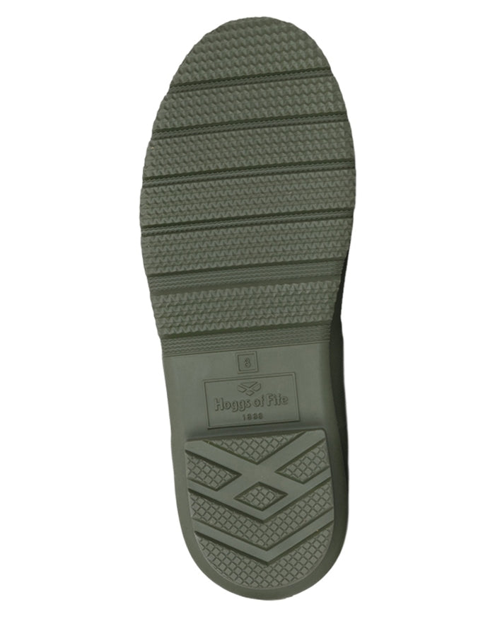 Rifle Green coloured Hoggs of Fife Braemar Pro Wellingtons on white background #colour_rifle-green