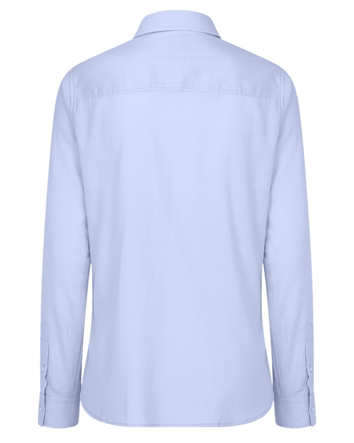 Blue Coloured Hoggs of Fife Callie Twill Ladies Check Shirt on white background #colour_blue