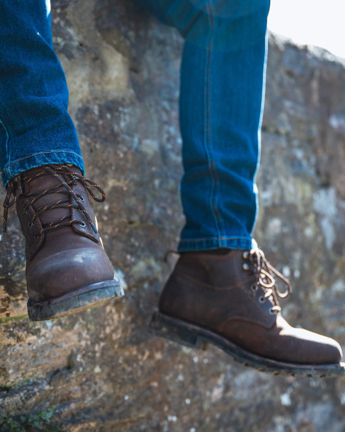 Crazy Horse Brown Coloured Hoggs of Fife Cronos Pro Boot on white background #colour_crazy-horse-brown