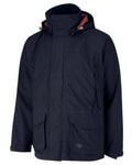 Navy Coloured Hoggs of Fife Culloden Waterproof Field Jacket on white background #colour_navy