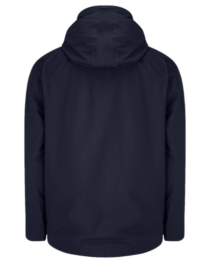 Navy Coloured Hoggs of Fife Culloden Waterproof Field Jacket on white background #colour_navy