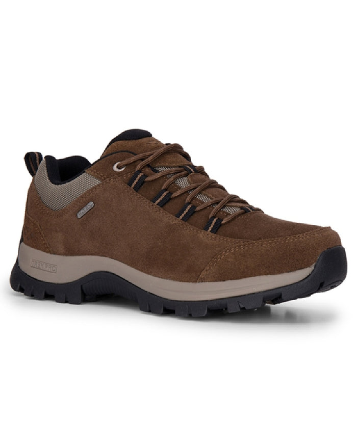 Brown coloured Hoggs of Fife Glen Lyon Waterproof Hiking Shoes on white background #colour_brown