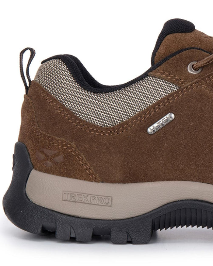 Brown coloured Hoggs of Fife Glen Lyon Waterproof Hiking Shoes on white background #colour_brown