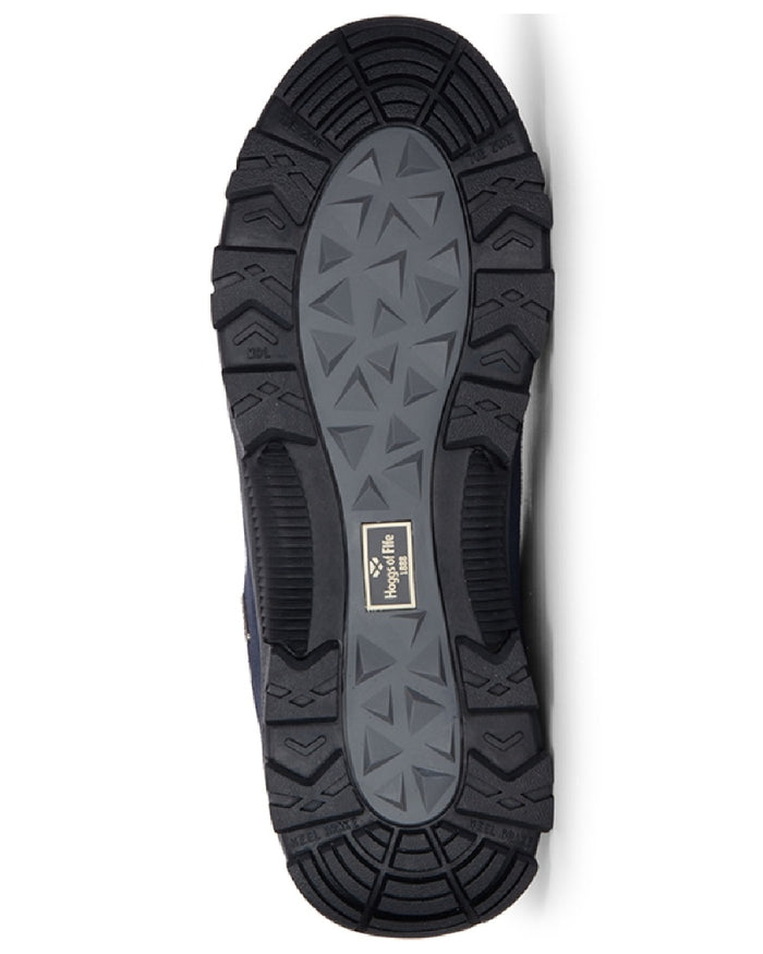 Navy coloured Hoggs of Fife Glen Lyon Waterproof Hiking Shoes on white background #colour_navy