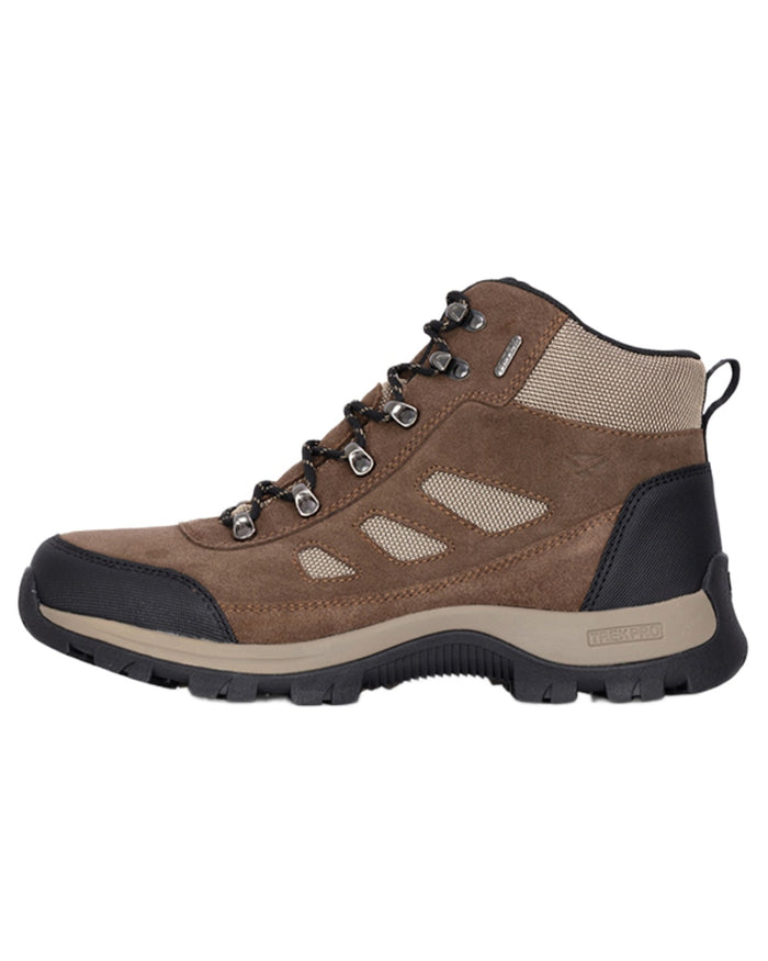 Brown coloured Hoggs of Fife Glen Nevis Waterproof Hiking Boots on white background #colour_brown