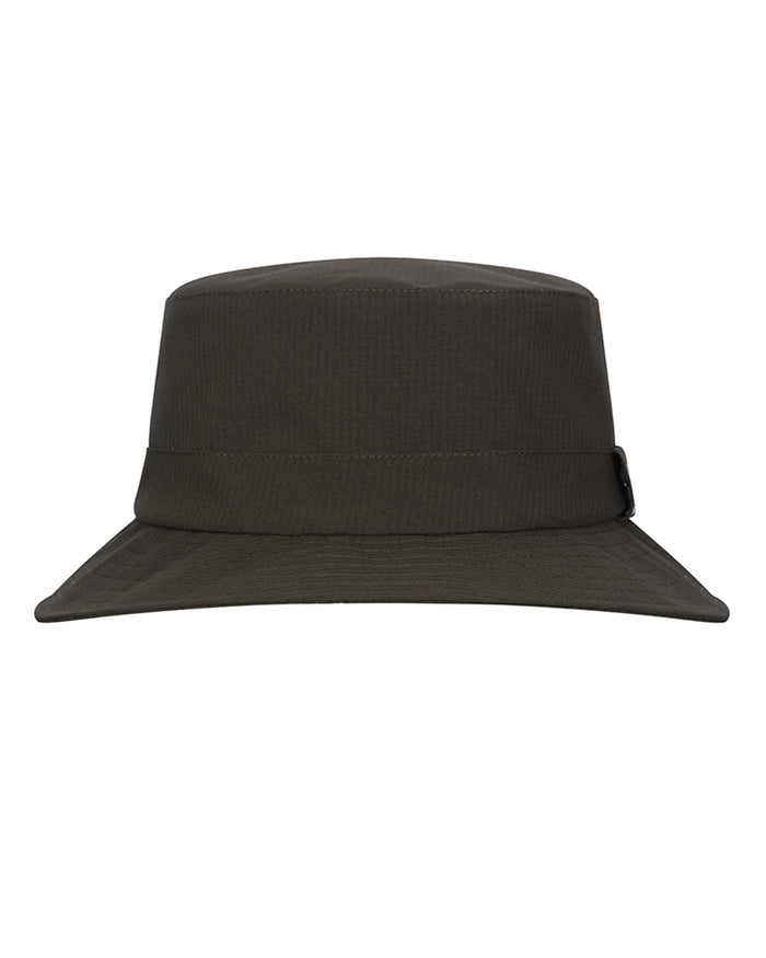 Green coloured Hoggs of Fife Green King II Bush Hat on white background #colour_green
