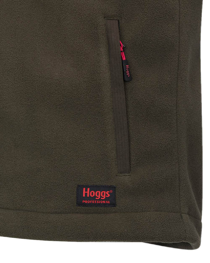 Green Coloured Hoggs of Fife Mens Green King II Gilet on white background #colour_green